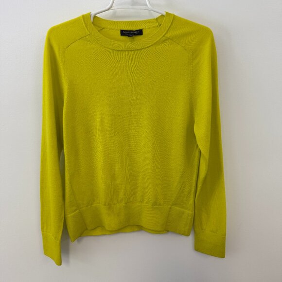 Banana Republic Sweaters - Banana Republic Yellow Long Sleeve Crew Neck 100% Merino Wool Sweater